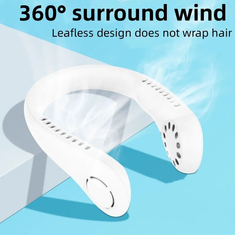Portable Bladeless Neck Fan | 3-Speed Cooling