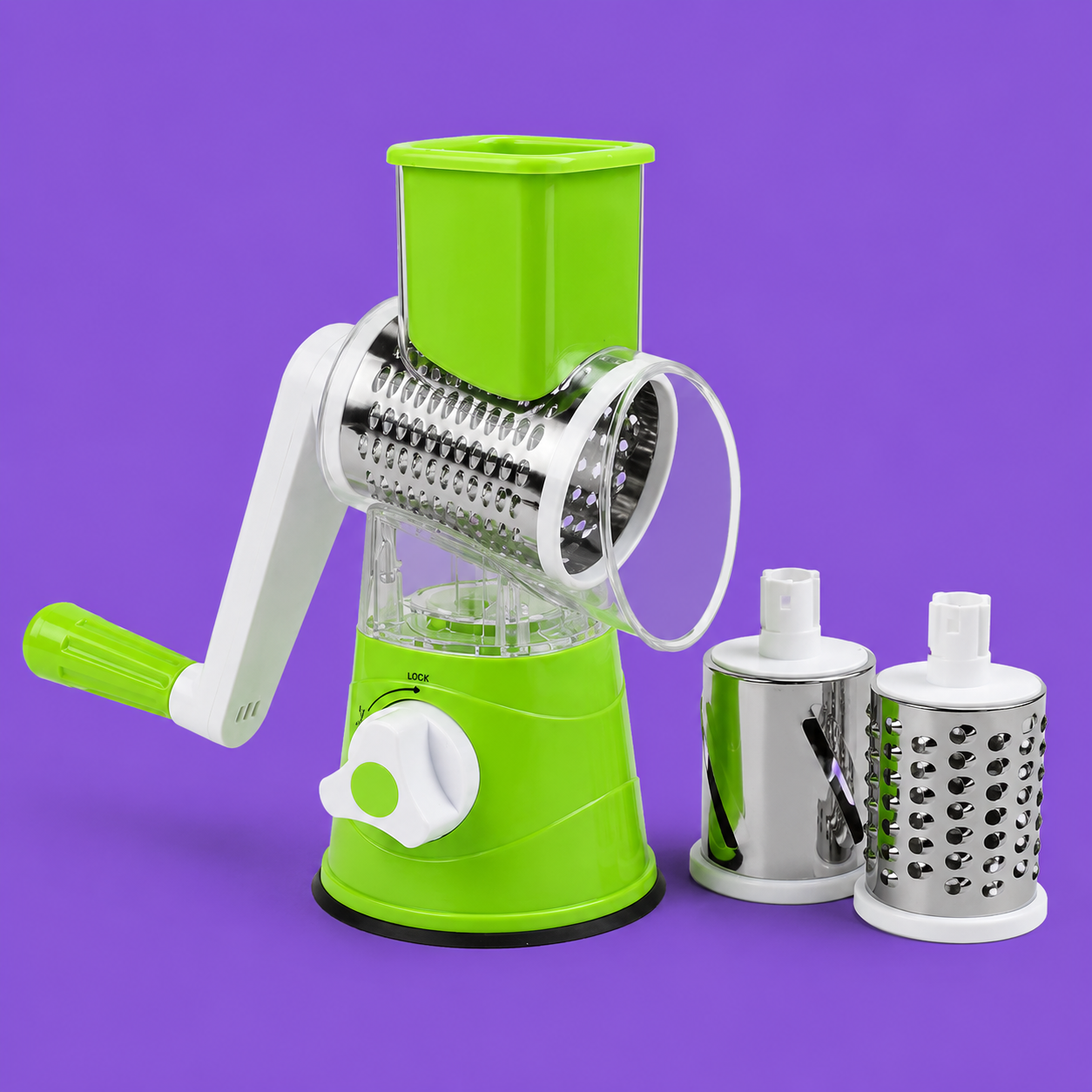 3-in-1 Vegetable Cutter & Drum Grater | Kitchen Slicer