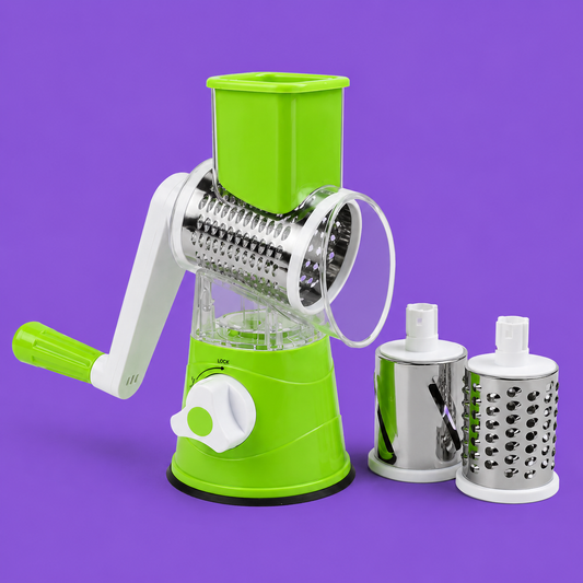 3-in-1 Vegetable Cutter & Drum Grater | Kitchen Slicer