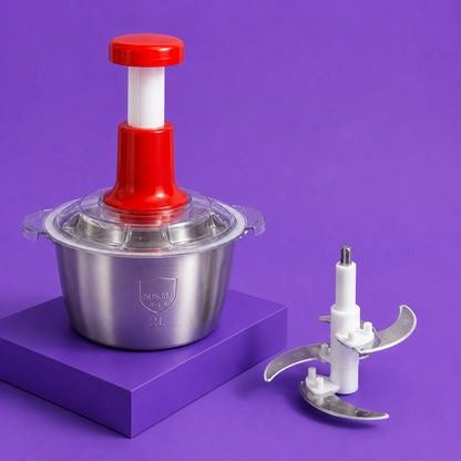 2L Manual Food Processor | Multi-Purpose Chopper
