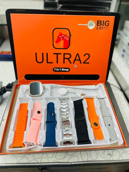 Ultra 2 Smart Watch | 7-in-1 Strap Set & Wireless Charging