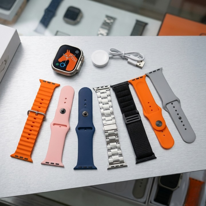 Ultra 2 Smart Watch | 7-in-1 Strap Set & Wireless Charging